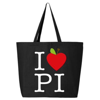 I Love Apple Pi Pie I Funny Math Geeks Gift 25L Jumbo Tote