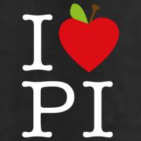 I Love Apple Pi Pie I Funny Math Geeks Gift Golf Towel