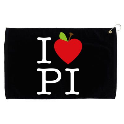 I Love Apple Pi Pie I Funny Math Geeks Gift Grommeted Golf Towel