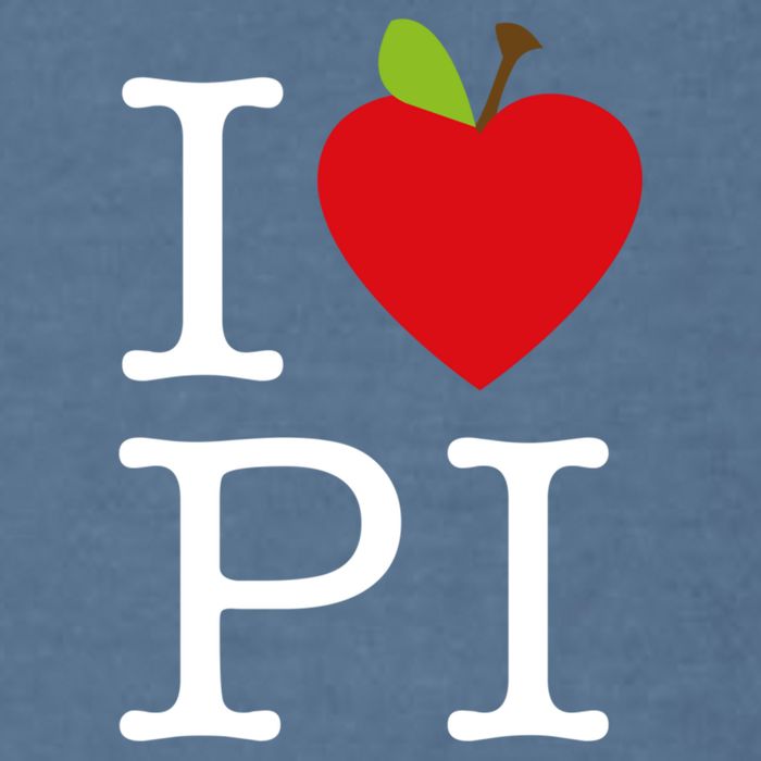 I Love Apple Pi Pie I Funny Math Geeks Gift Garment-Dyed Sweatshirt