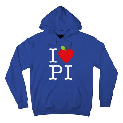 I Love Apple Pi Pie I Funny Math Geeks Gift Hoodie