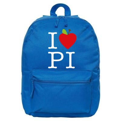 I Love Apple Pi Pie I Funny Math Geeks Gift 16 in Basic Backpack