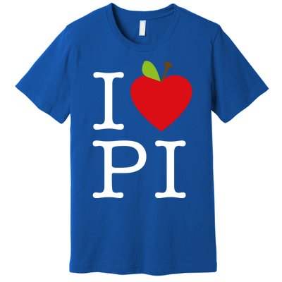 I Love Apple Pi Pie I Funny Math Geeks Gift Premium T-Shirt