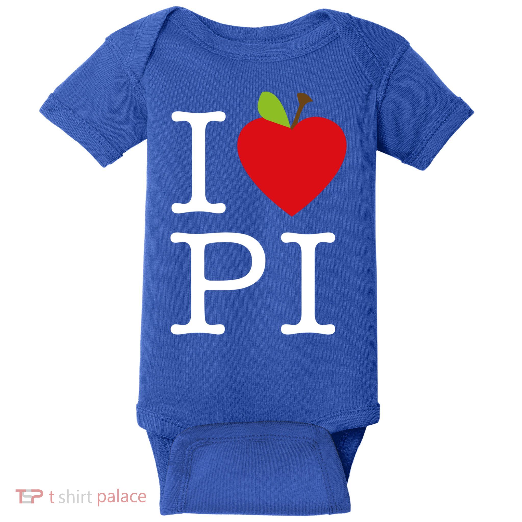 I Love Apple Pi Pie I Funny Math Geeks Gift Baby Bodysuit