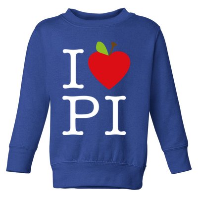 I Love Apple Pi Pie I Funny Math Geeks Gift Toddler Sweatshirt
