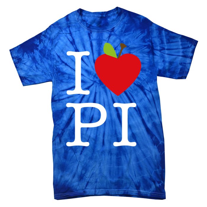 I Love Apple Pi Pie I Funny Math Geeks Gift Tie-Dye T-Shirt