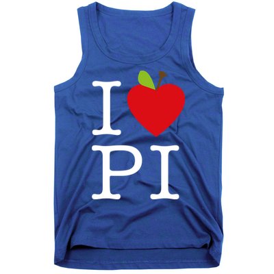 I Love Apple Pi Pie I Funny Math Geeks Gift Tank Top