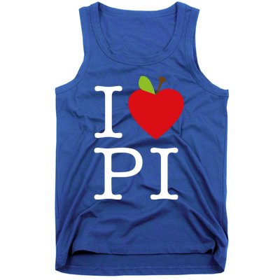 I Love Apple Pi Pie I Funny Math Geeks Gift Tank Top