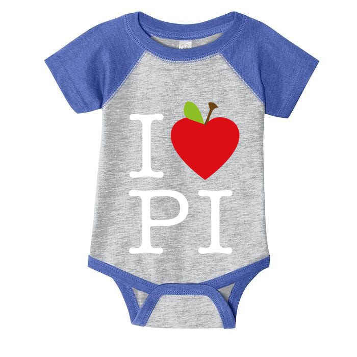 I Love Apple Pi Pie I Funny Math Geeks Gift Infant Baby Jersey Bodysuit