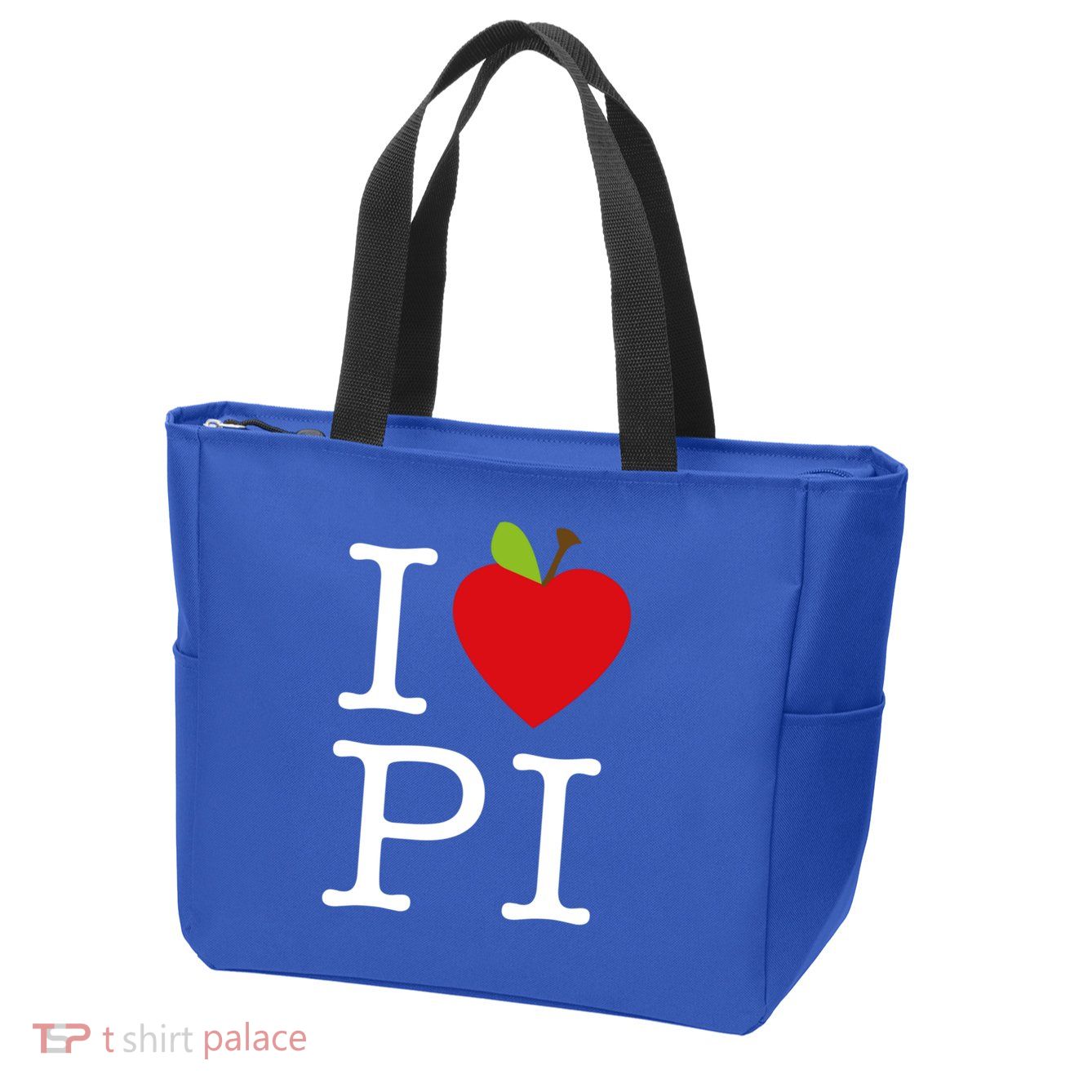 I Love Apple Pi Pie I Funny Math Geeks Gift Zip Tote Bag
