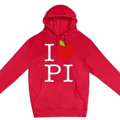 I Love Apple Pi Pie I Funny Math Geeks Gift Premium Pullover Hoodie