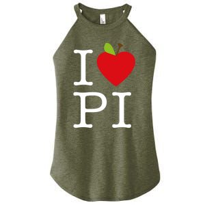 I Love Apple Pi Pie I Funny Math Geeks Gift Women's Perfect Tri Rocker Tank