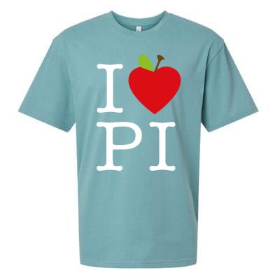 I Love Apple Pi Pie I Funny Math Geeks Gift Sueded Cloud Jersey T-Shirt