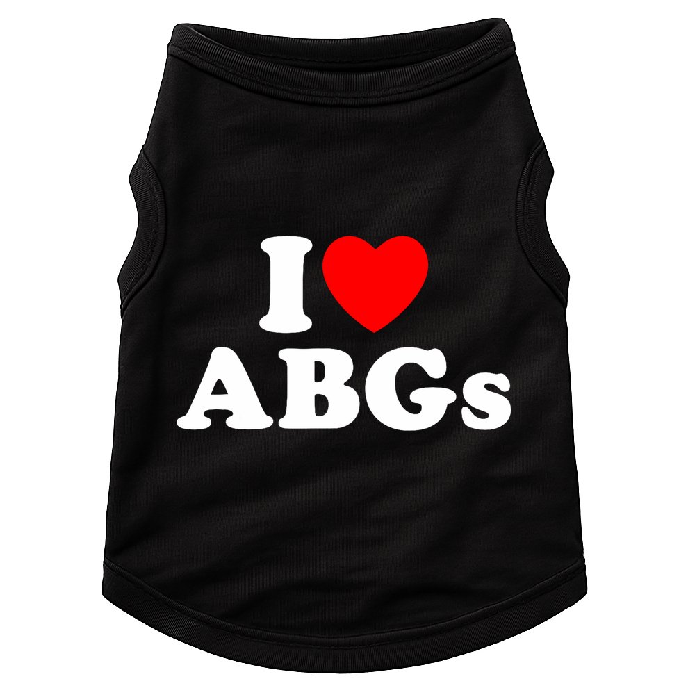 I Love Abgs I Heart Abgs Funny Asian Baby Lover Doggie Tank