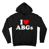 I Love Abgs I Heart Abgs Funny Asian Baby Lover Hoodie