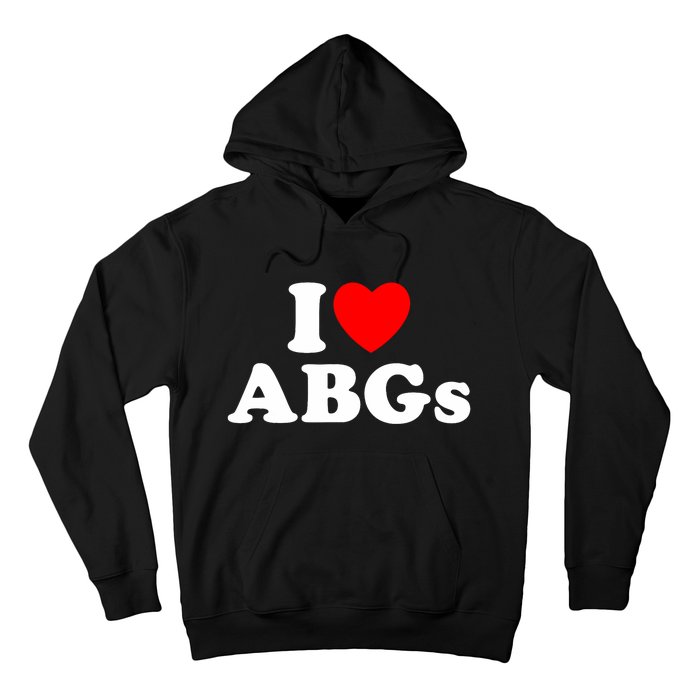 I Love Abgs I Heart Abgs Funny Asian Baby Lover Hoodie