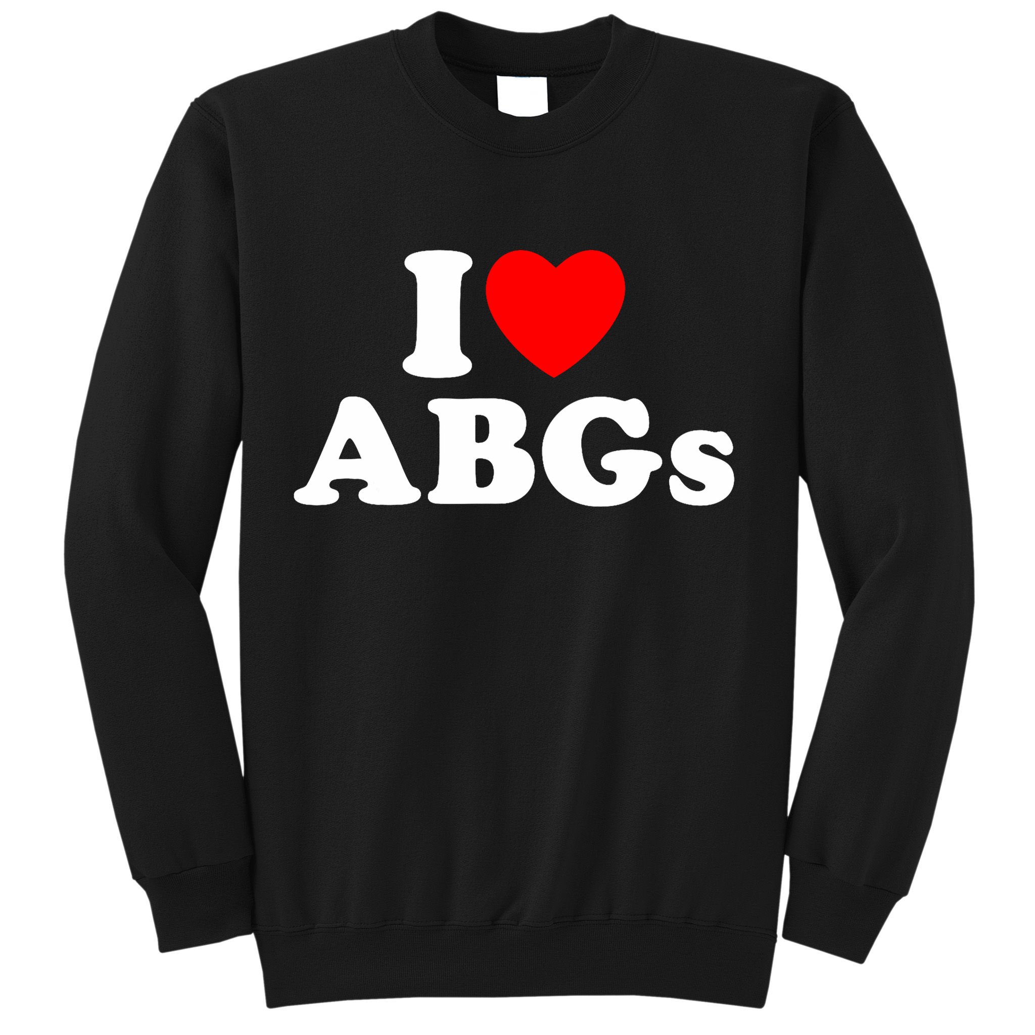 I Love Abgs I Heart Abgs Funny Asian Baby Lover Sweatshirt