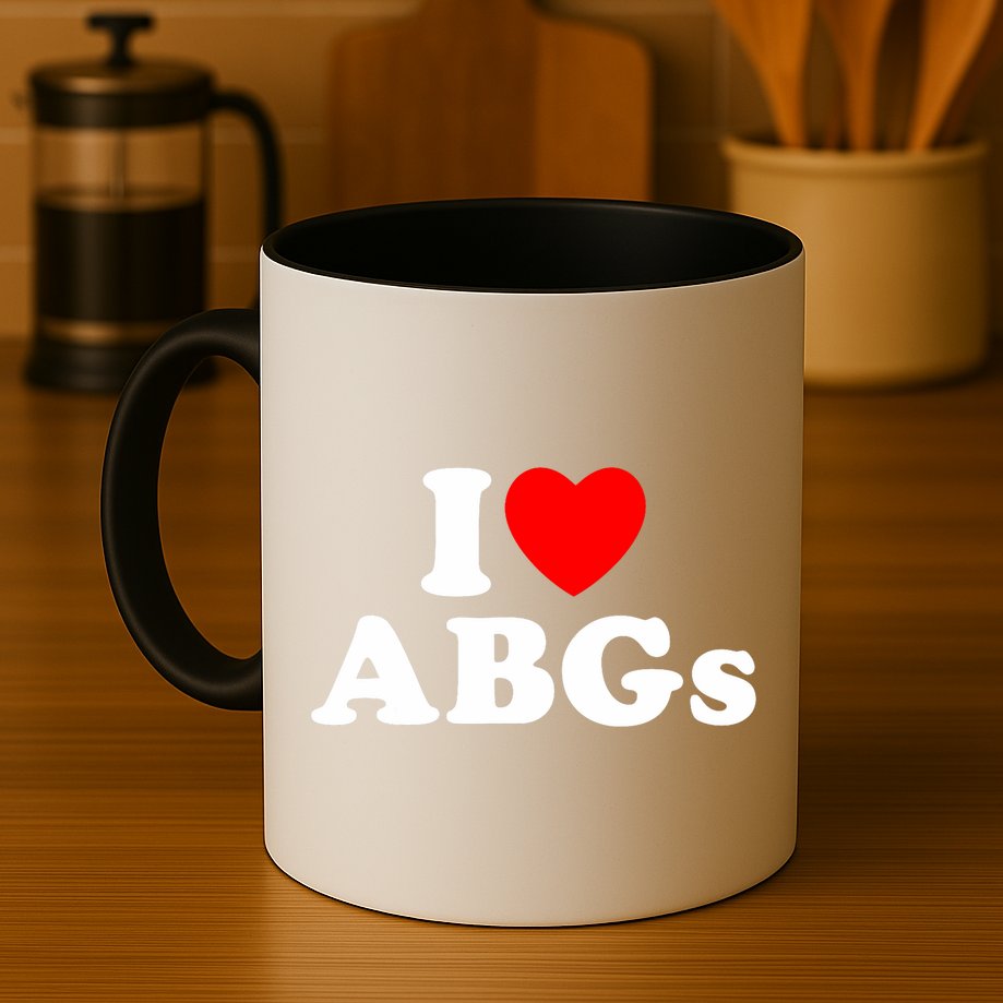 I Love Abgs I Heart Abgs Funny Asian Baby Lover Mug