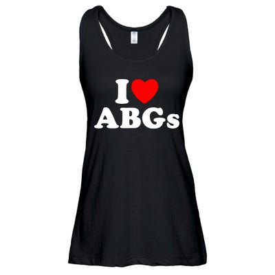 I Love Abgs I Heart Abgs Funny Asian Baby Lover Ladies Essential Flowy Tank