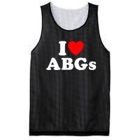 I Love Abgs I Heart Abgs Funny Asian Baby Lover Mesh Reversible Basketball Jersey Tank