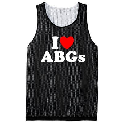 I Love Abgs I Heart Abgs Funny Asian Baby Lover Mesh Reversible Basketball Jersey Tank