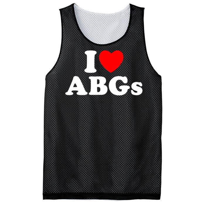 I Love Abgs I Heart Abgs Funny Asian Baby Lover Mesh Reversible Basketball Jersey Tank