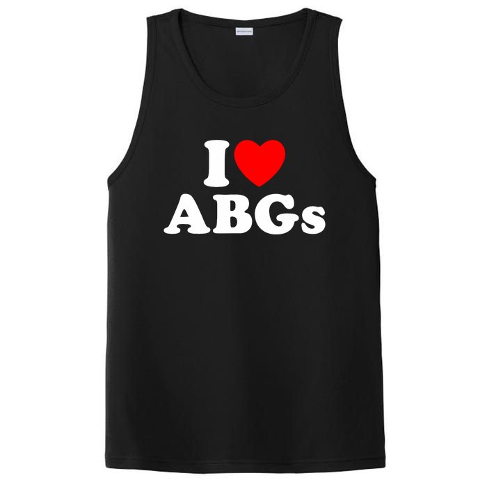 I Love Abgs I Heart Abgs Funny Asian Baby Lover PosiCharge Competitor Tank