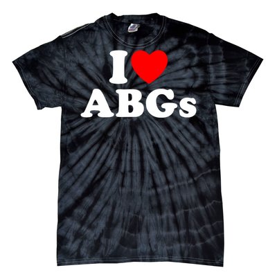 I Love Abgs I Heart Abgs Funny Asian Baby Lover Tie-Dye T-Shirt