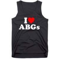 I Love Abgs I Heart Abgs Funny Asian Baby Lover Tank Top