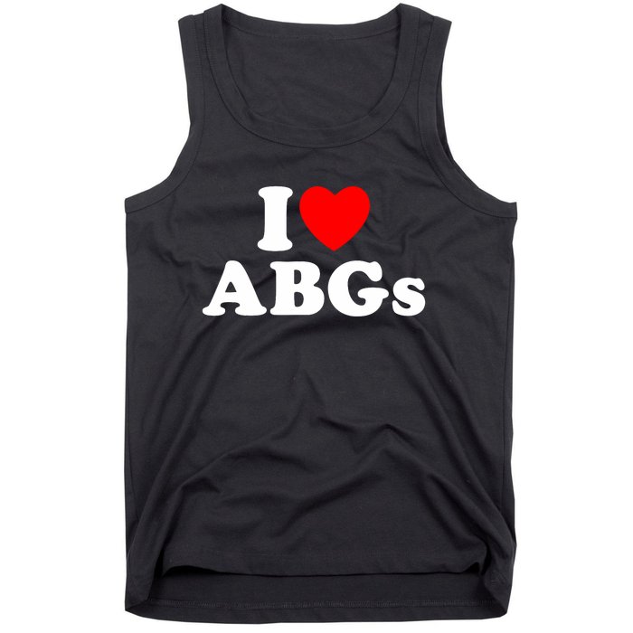 I Love Abgs I Heart Abgs Funny Asian Baby Lover Tank Top