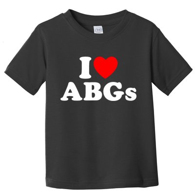 I Love Abgs I Heart Abgs Funny Asian Baby Lover Toddler T-Shirt