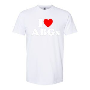 I Love Abgs I Heart Abgs Funny Asian Baby Lover Softstyle CVC T-Shirt