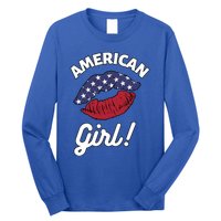 I Love America Lips Usa United States American Us Gift Long Sleeve Shirt