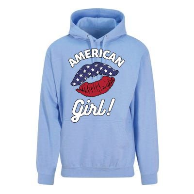 I Love America Lips Usa United States American Us Gift Unisex Surf Hoodie