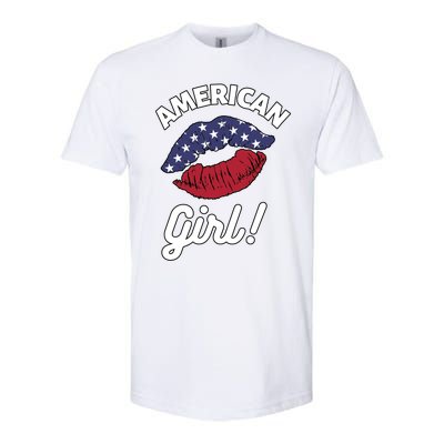 I Love America Lips Usa United States American Us Gift Softstyle CVC T-Shirt