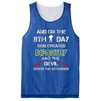 Infantry Lovers And On The 8th Day God Created Infantry Cute Gift Mesh Reversible Basketball Jersey Tank