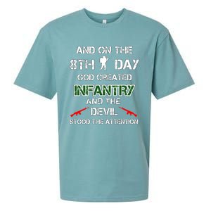 Infantry Lovers And On The 8th Day God Created Infantry Cute Gift Sueded Cloud Jersey T-Shirt