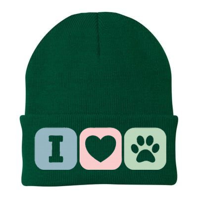 I Love Animals Dog Cat Rescue Owner Gift Knit Cap Winter Beanie