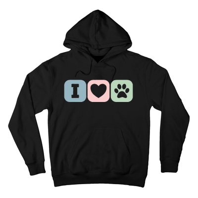 I Love Animals Dog Cat Rescue Owner Gift Hoodie