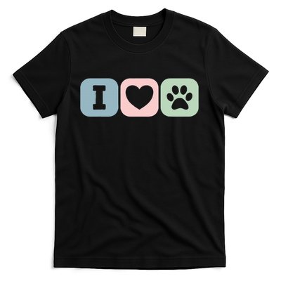 I Love Animals Dog Cat Rescue Owner Gift T-Shirt