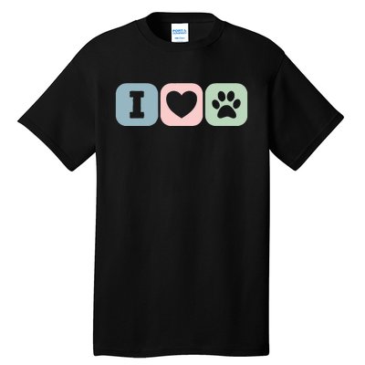 I Love Animals Dog Cat Rescue Owner Gift Tall T-Shirt