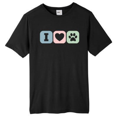 I Love Animals Dog Cat Rescue Owner Gift Tall Fusion ChromaSoft Performance T-Shirt