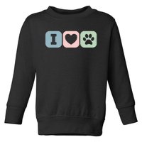 I Love Animals Dog Cat Rescue Owner Gift Toddler Sweatshirt