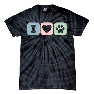 I Love Animals Dog Cat Rescue Owner Gift Tie-Dye T-Shirt