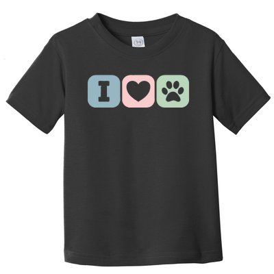 I Love Animals Dog Cat Rescue Owner Gift Toddler T-Shirt