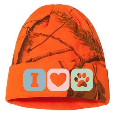 I Love Animals Dog Cat Rescue Owner Gift Kati Licensed 12" Camo Beanie