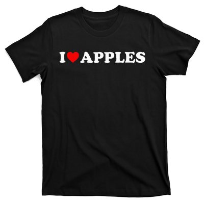 I Love Apples Heart T-Shirt