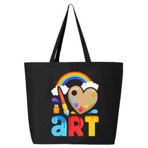 I Love Art Artist Painter Colorful Painting Gifts 25L Jumbo Tote