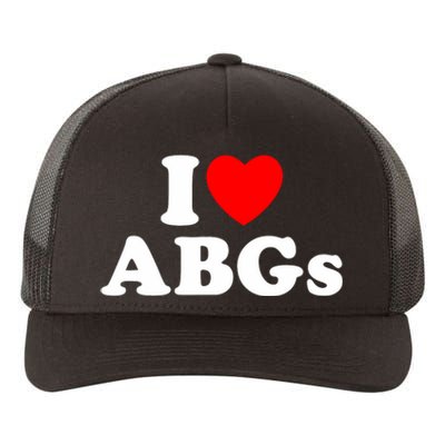 I Love Abgs I Heart Abgs Funny Asian Girl Lover Yupoong Adult 5-Panel Trucker Hat