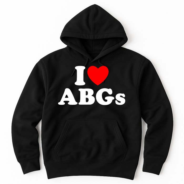 I Love Abgs I Heart Abgs Funny Asian Girl Lover Hoodie